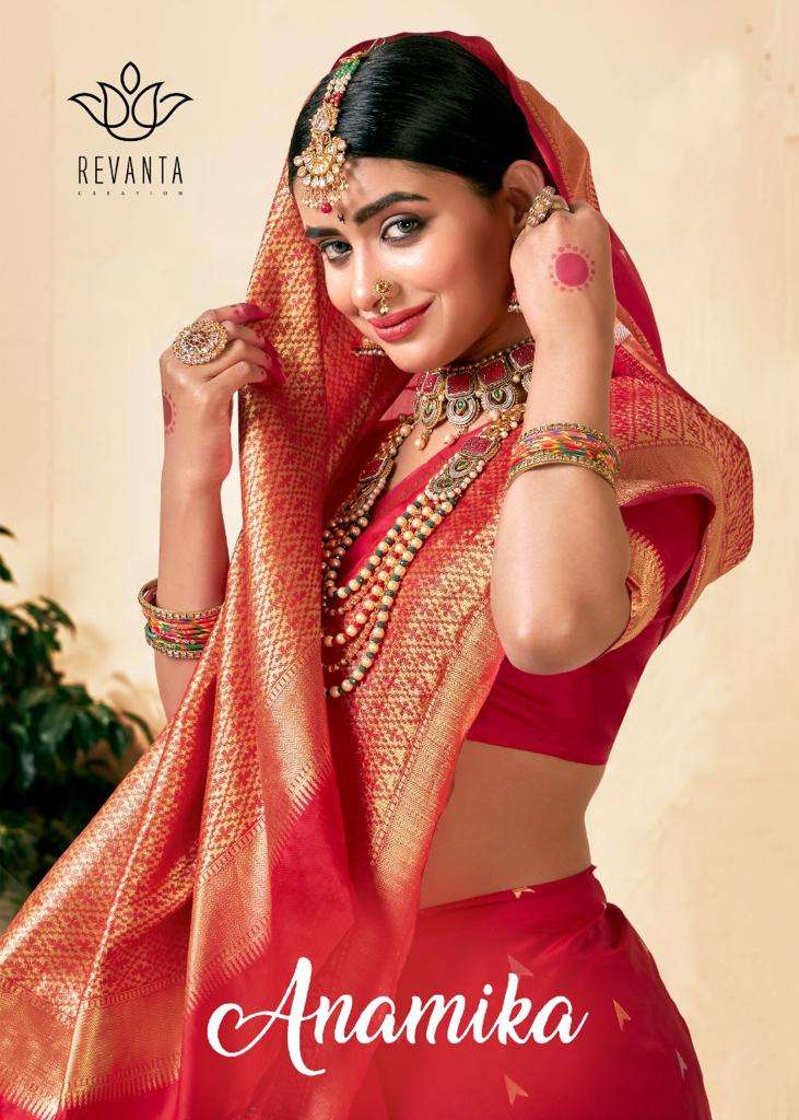 ANAMIKA BY REVANTA 26001 TO 26005 SERIES DESIGNER PURE SILK SAREES