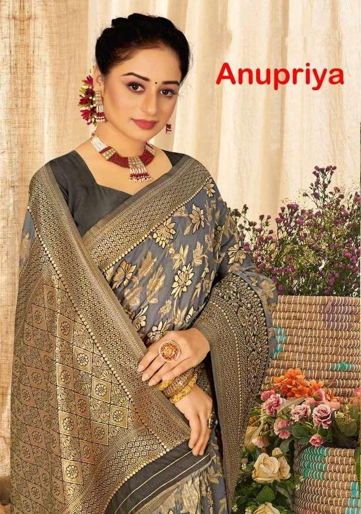 ANUPRIYA BY SANGAM PRINTS 1441 TO 1446 SEERIES DESIGNER ORGANZA SAREES