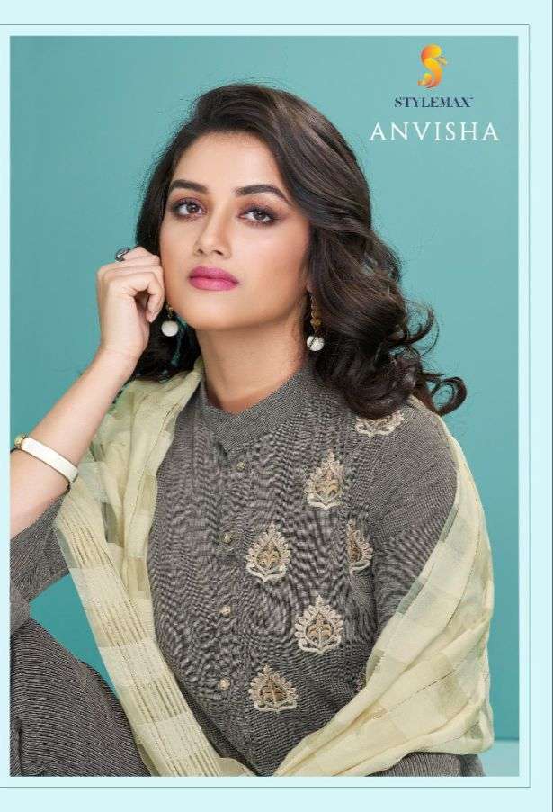 ANVISHA BY STYLEMAX 1001 TO 1005 SERIES COTTON EMBROIDERED STITCHED DRESSES