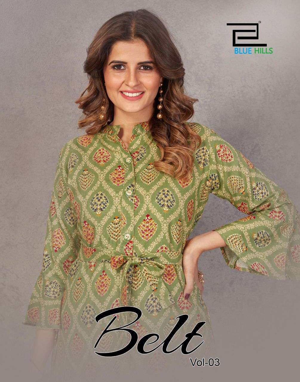 BELT VOL-3 BY BLUE HILLS DESIGNER EMBROIDERED KURTIS