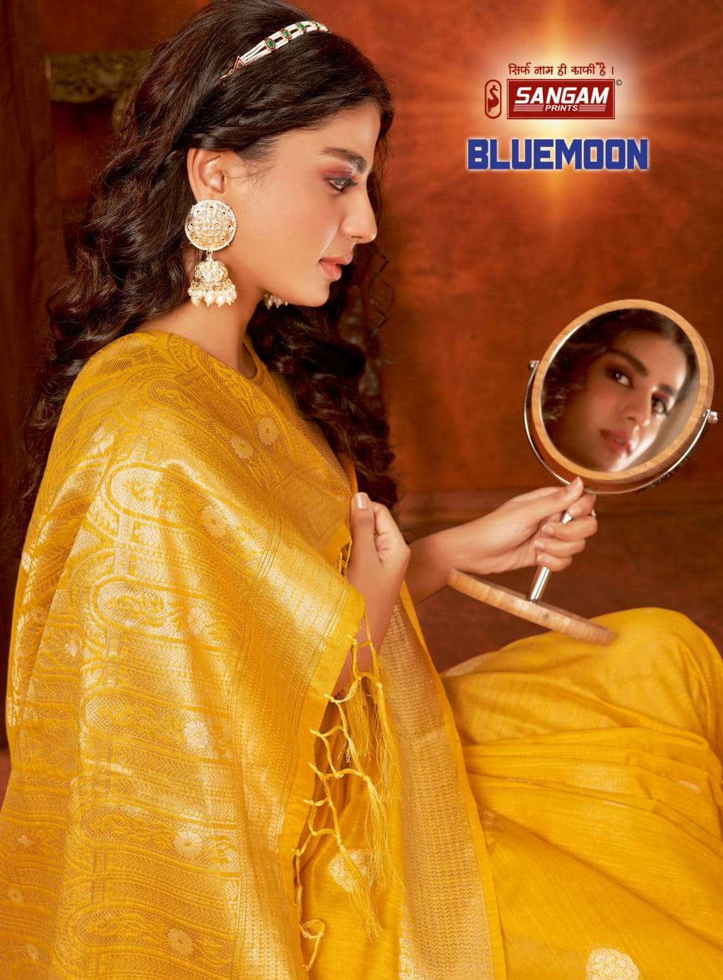 BLUEMOON BY SANGAM PRINTS DESIGNER COTTON SAREES