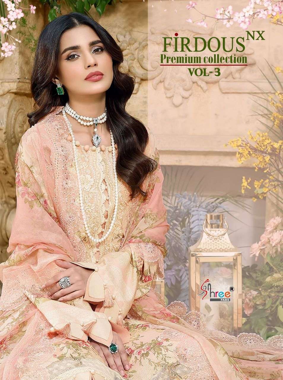 FIRDOUS PREMIUM COLLECTION VOL-3 NX BY SHREE FABS 2183 TO 2190 SERIES COTTON PAKISTANI DRESSES