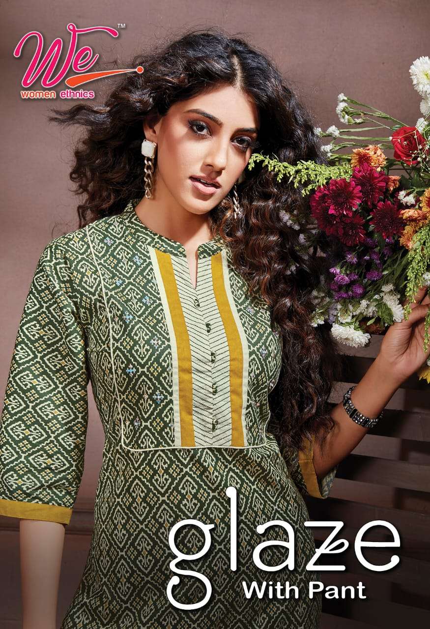 GLAZE BY WE 2901 TO 2908 SERIES PURE COTTON PRINT KURTIS