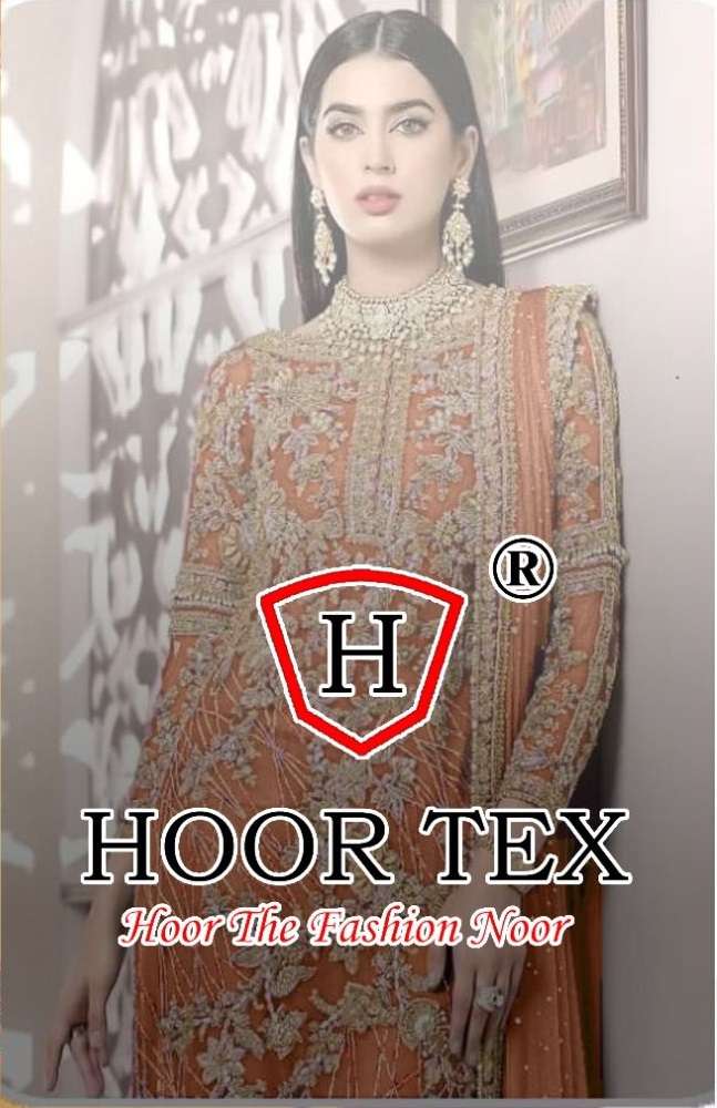 H-06 COLOURS BY HOOR TEX H-06-G TO H-06-L SERIES NET EMBROIDERED DRESSES