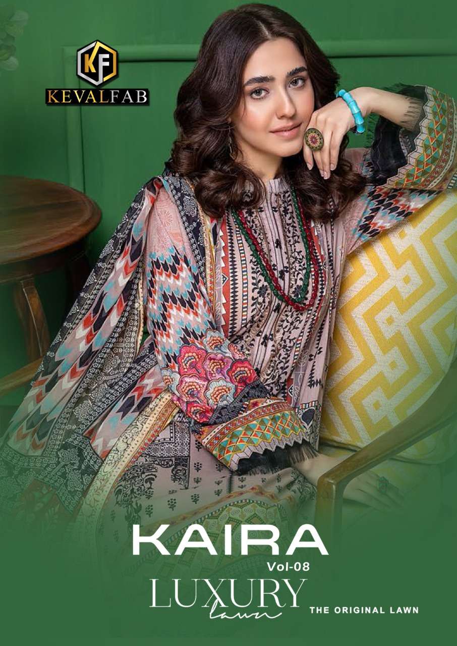 KAIRA VOL-8 BY KEVAL FAB DESIGNER LAWN DRESSES