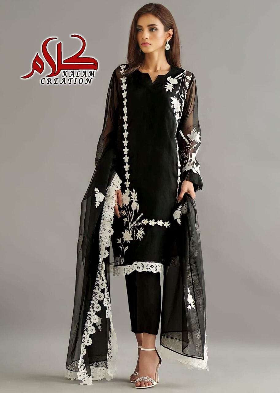 KALAM 1108 COLOURS BY ASLIWHOLESALE GEORGETTE STITCHED PAKISTANI DRESSES