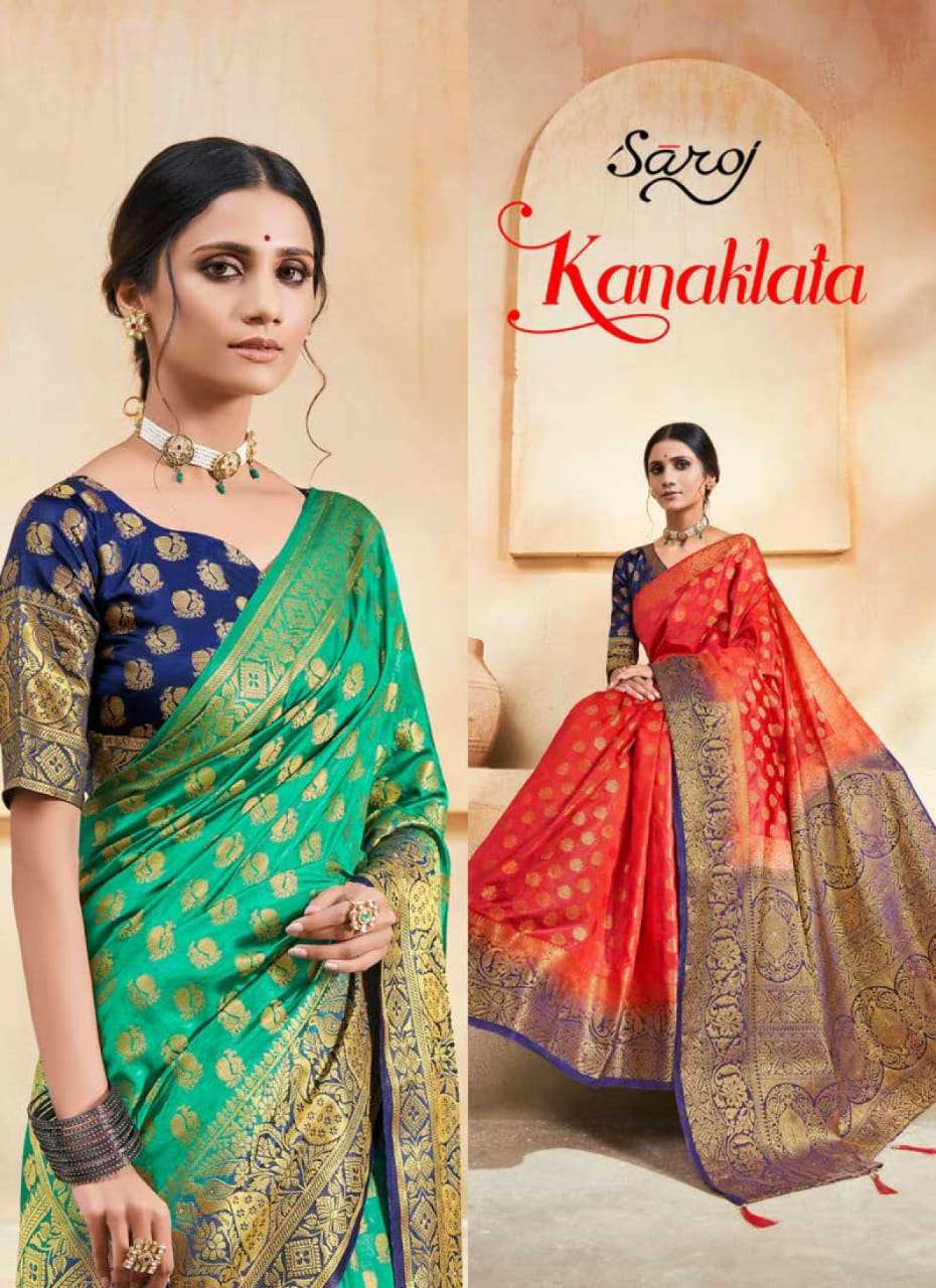 KANAKLATA BY SAROJ 263001 TO 263005 SERIES SOFT SILK SAREES