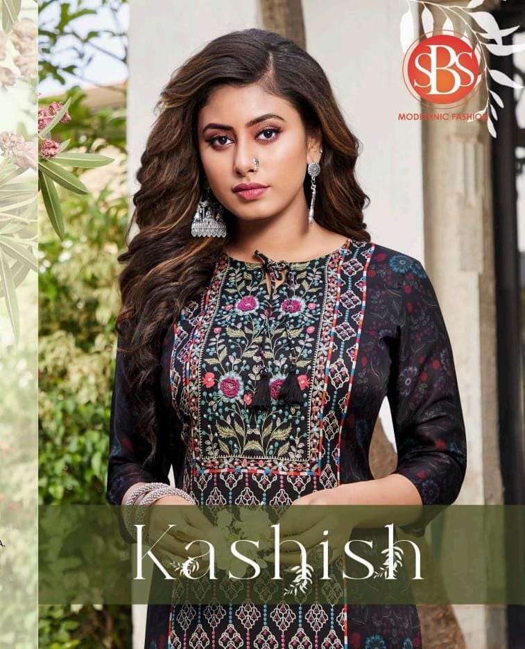 KASHISH BY SBS FASHION DESIGNER SILK KURTI WITH PANTS