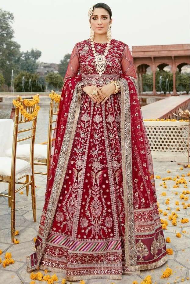 KF-124 COLOURS BY ASLIWHOLESALE PAKISTANI EMBROIDERED DRESSES