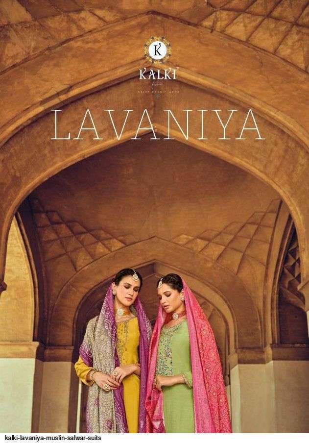 LAVANIYA BY KALKI FASHION DESIGNER EMBROIDERED MUSLIN DRESSES