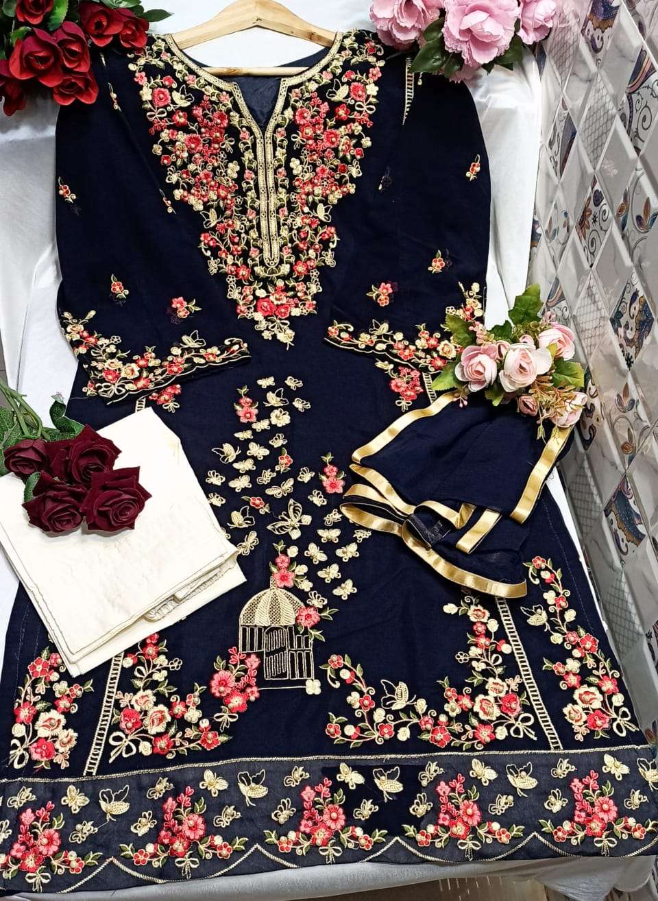 LUXURY PRET BY 2709 COLOURS BY ASLIWHOLESALE DESIGNER EMBROIDERED DRESSES