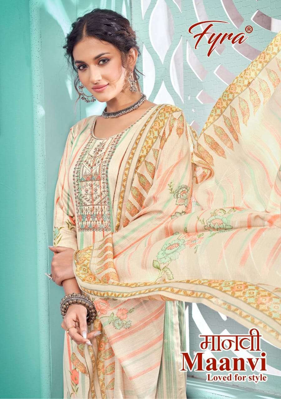 MAANVI BY FYRA 924-001 TO 924-010 SERIES ZAM PRINT EMBROIDERY DRESSES