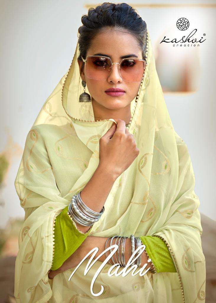 MAHI BY KASHVI CREATION 2001 TO 2010 SERIES DESIGNER CHIFFON SAREES