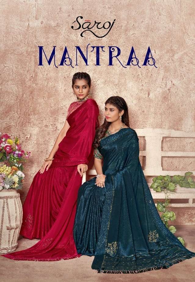 MANTRAA BY SAROJ 1001 TO 1006 SERIES CRAPE SILK SAREES