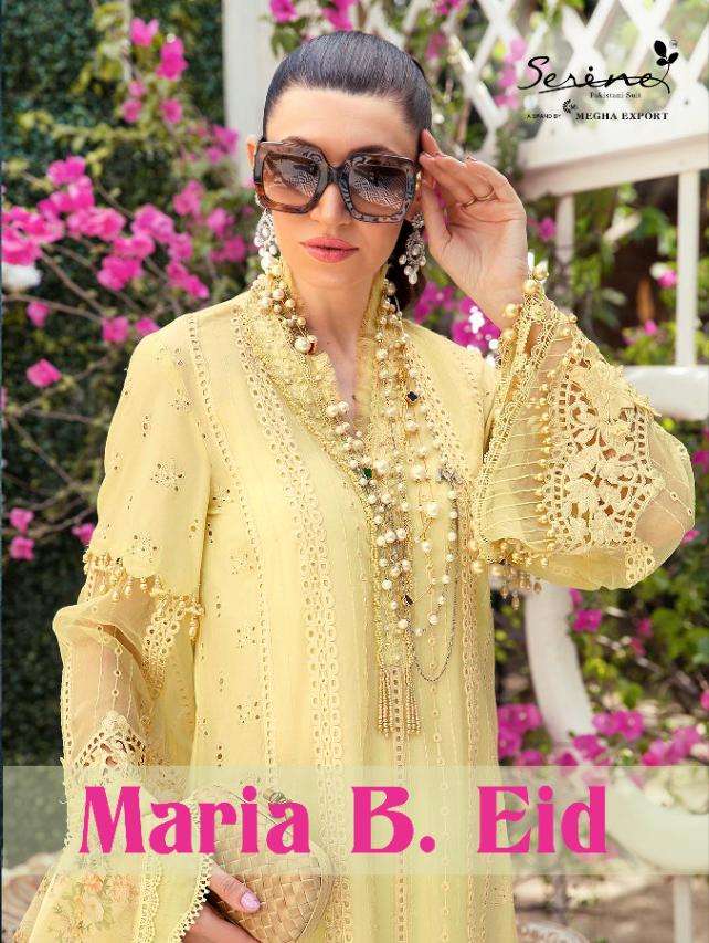 MARIA B. EID BY SERENE 49001 TO 49005 SERIES LAWN COTTON PAKISTANI DRESSES