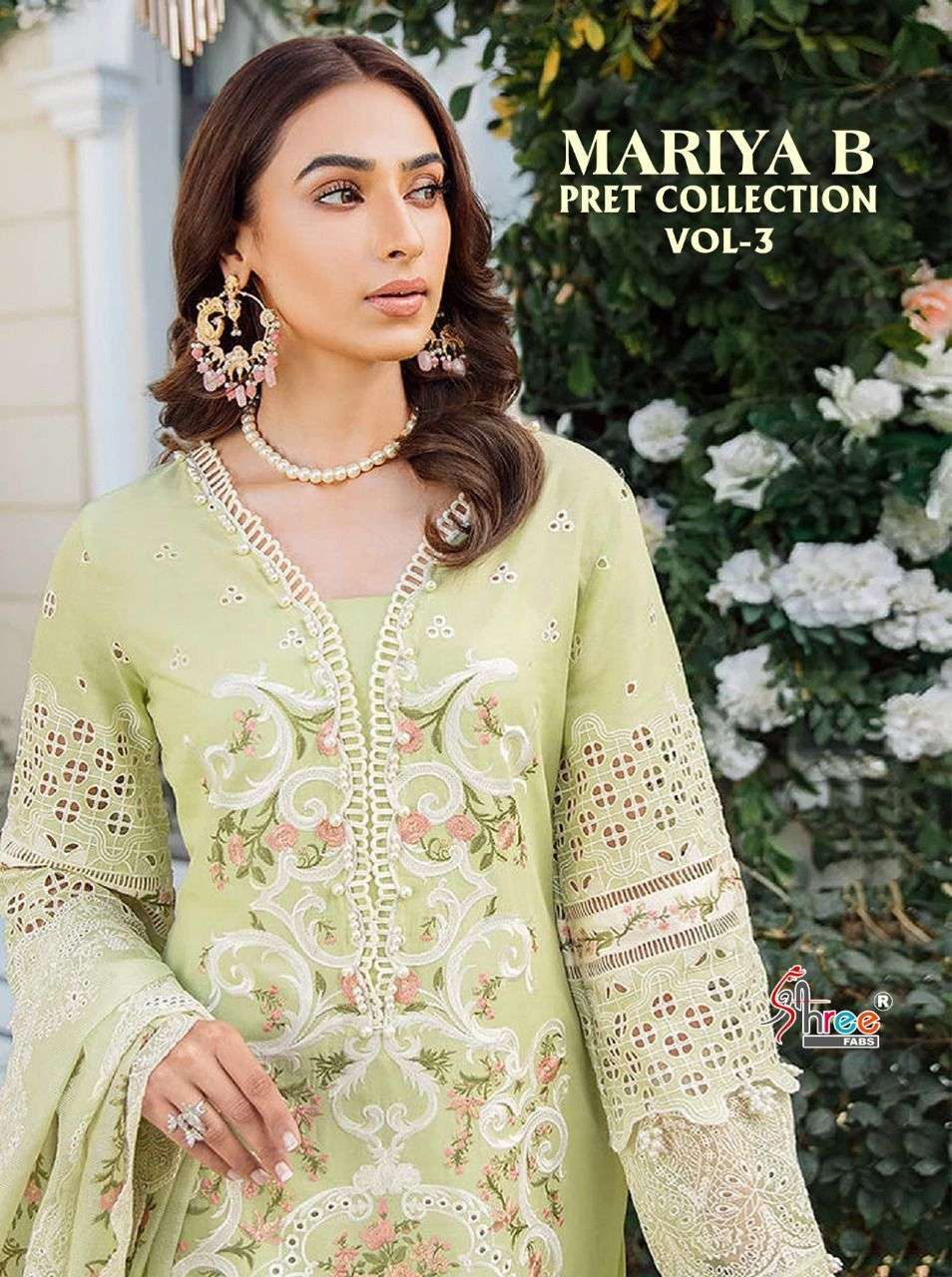 MARIYA B PRET COLLECTION VOL-3 BY SHREE FABS LAWN PAKISTNI DRESSES