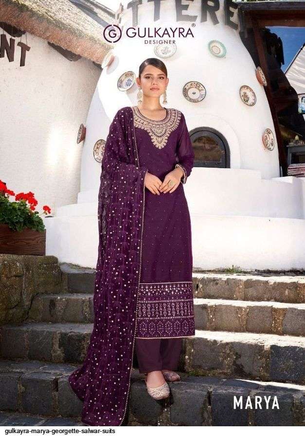 MAYRA BY GULKAYRA 7086 TO 7091 SERIES GEORGETTE WORK DRESSES