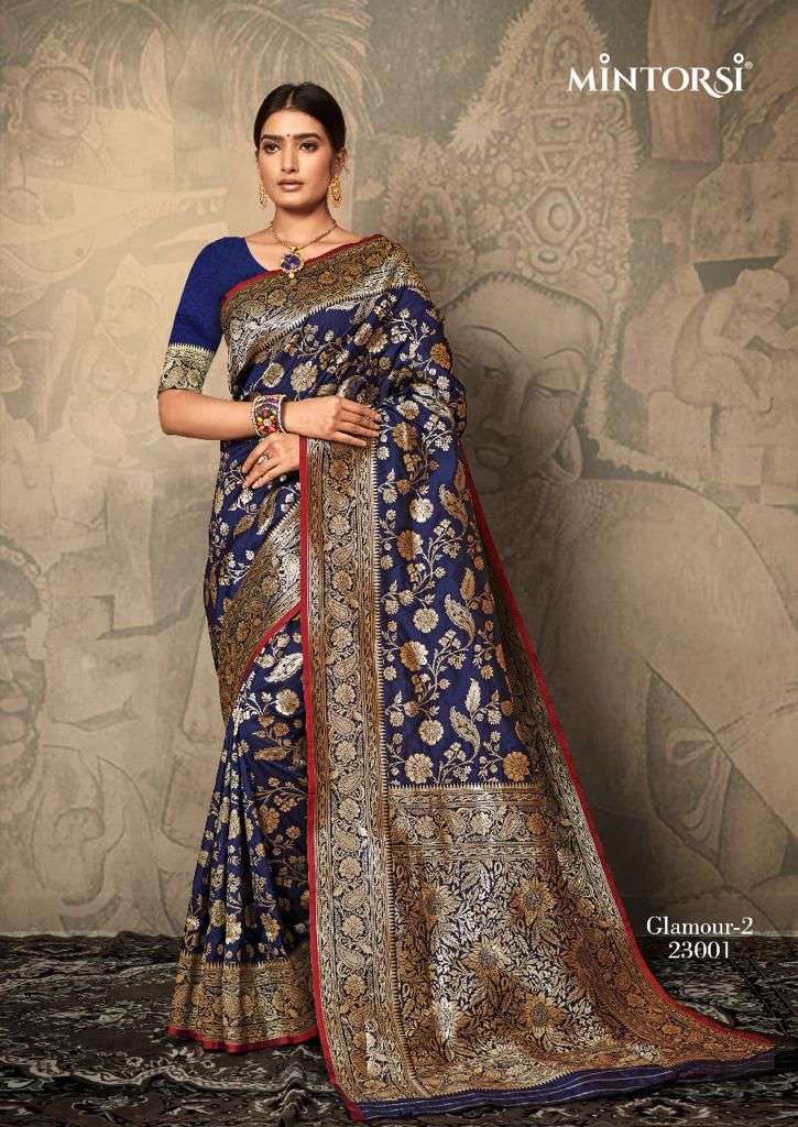 MINTORSI SALE COLLECTION BY MINTORSI DESIGNER BANARASI SOFT SILK SAREES