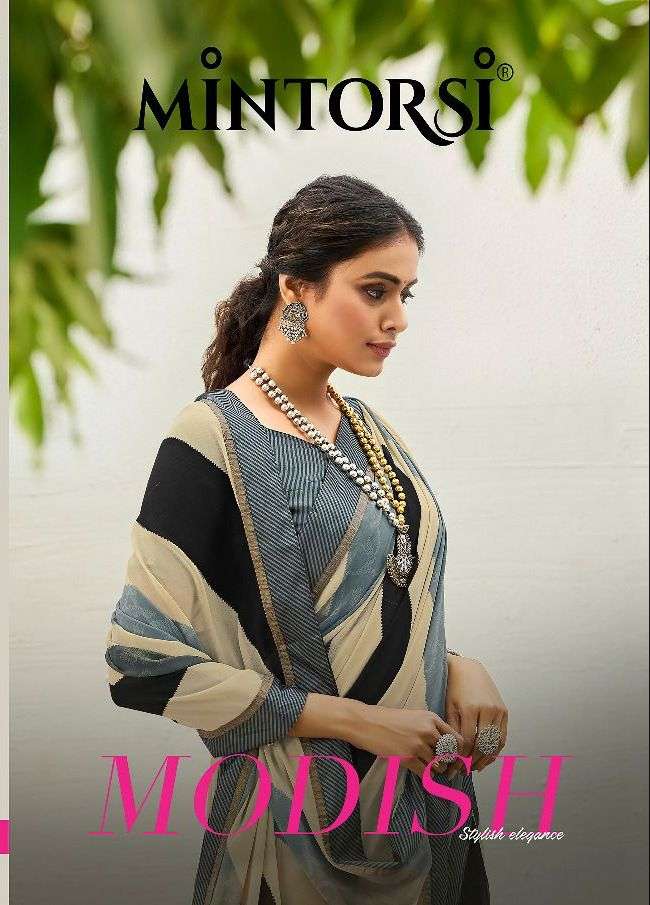 MODISH BY MINTORSI 26301 TO 26310 SERIES DESIGNER SATIN PRINT SAREES