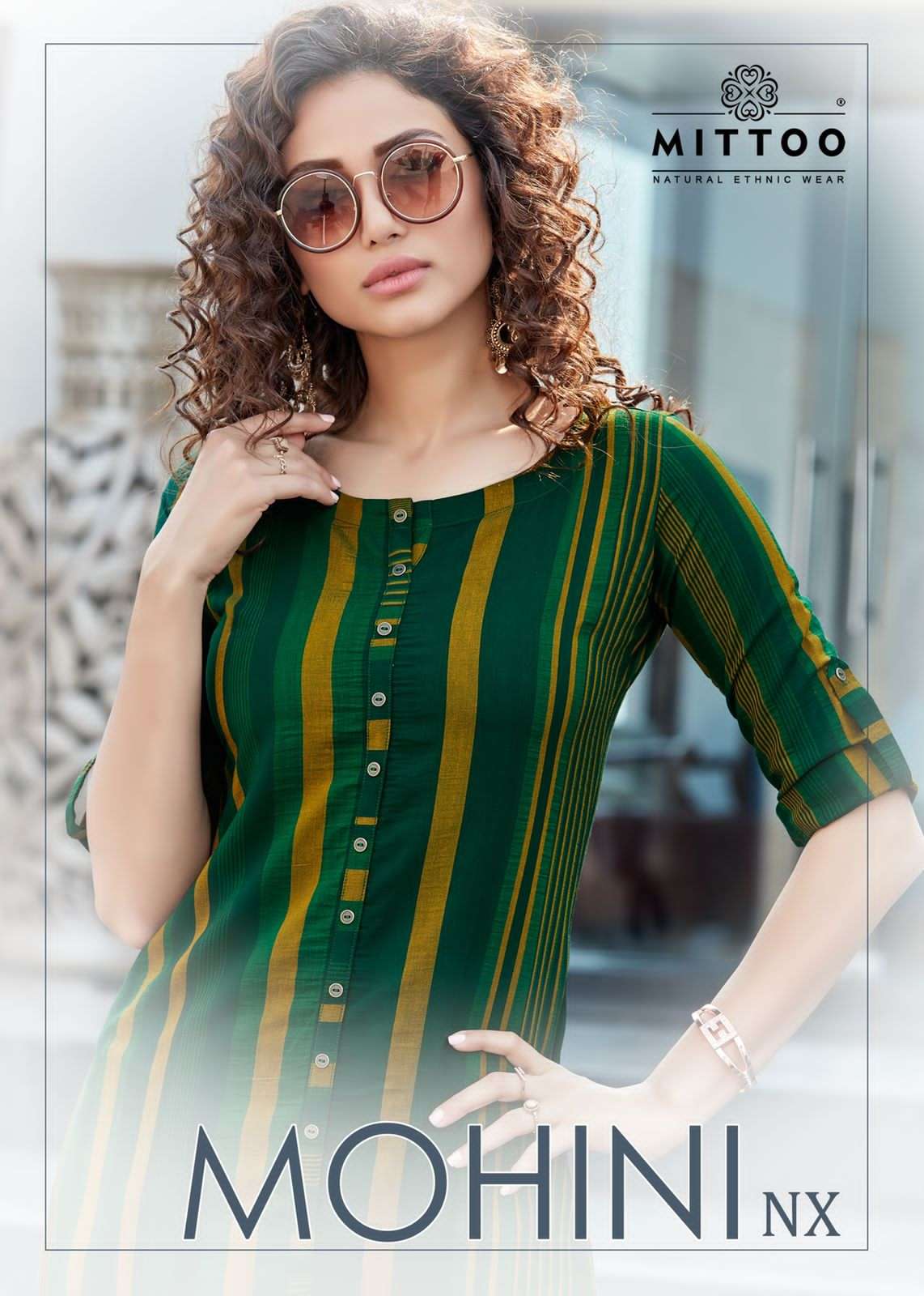 MOHINI NX BY MITTOO RAYON SLUB LYCRA KURTIS