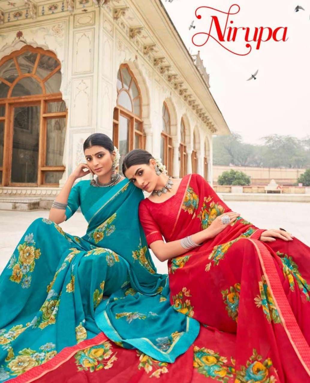 NIRUPA BY MAHADEV TEX PRINT 1001 TO 1008 SERIES FANCY PRINTED SAREES