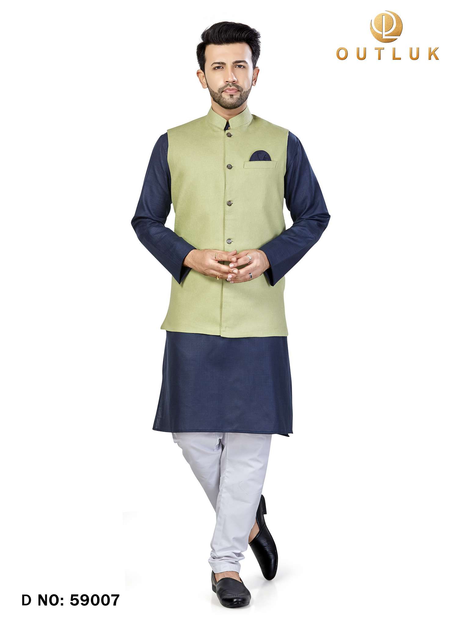 OUTLUK VOL-59 BY OUTLUK 59001 TO 59015 SERIES MENS KURTAS WITH PAJAMA & JACKET