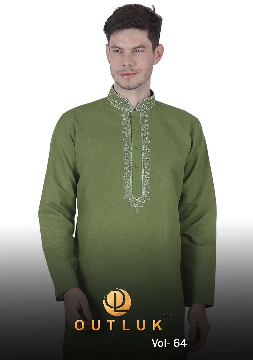 OUTLUK VOL-64 BY OUTLUK 64001 TO 64004 SERIES MENS COTTON KURTAS WITH PAJAMA