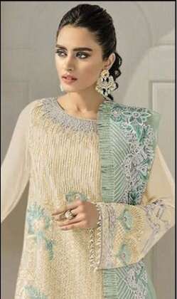 PUSHP 1029 COLOURS BY PUSHP CREATION 1029-A TO 1029-D SERIES GEORGETTE PAKISTANI DRESSES