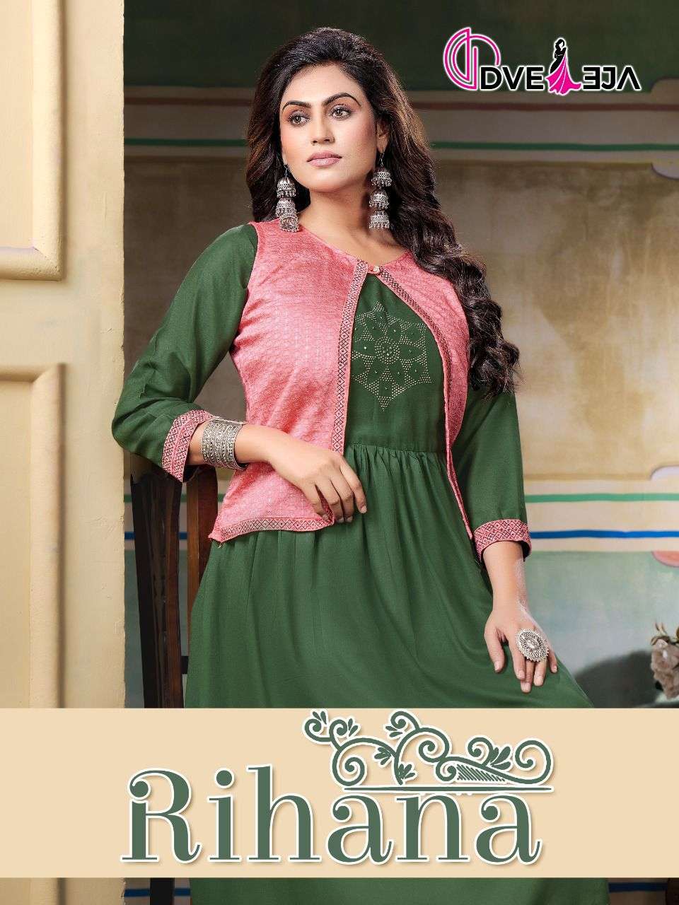 RIHANA BY DVEEJA 101 TO 106 SERIES DESIGNER HEAVY KURTIS