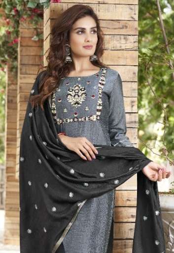 RIMSHA BY 100 MILES 1001 TO 1004 SERIES MUSLIN EMBROIDERED STITCHED DRESSES