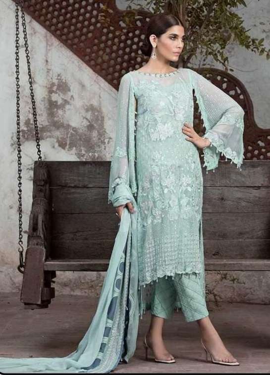 ROSE BRIDAL S-60 BY SHANAYA FASHION GEORGETTE EMBROIDERED PAKISTANI DRESS