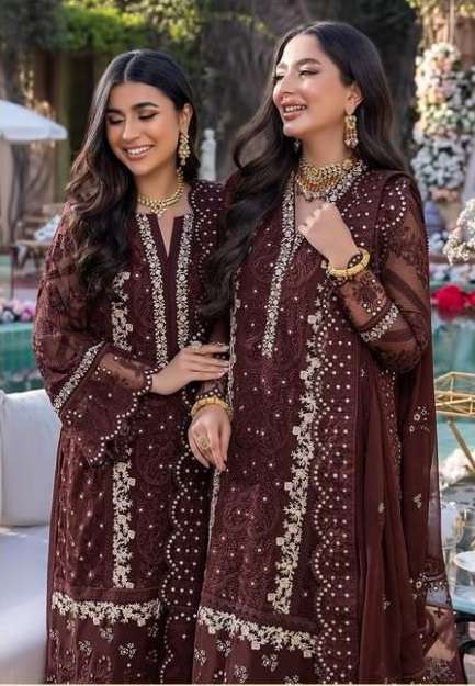 S-547 COLOURS BY SHREE FABS GEORGETTE EMBROIDERED PAKISTANI DRESSES