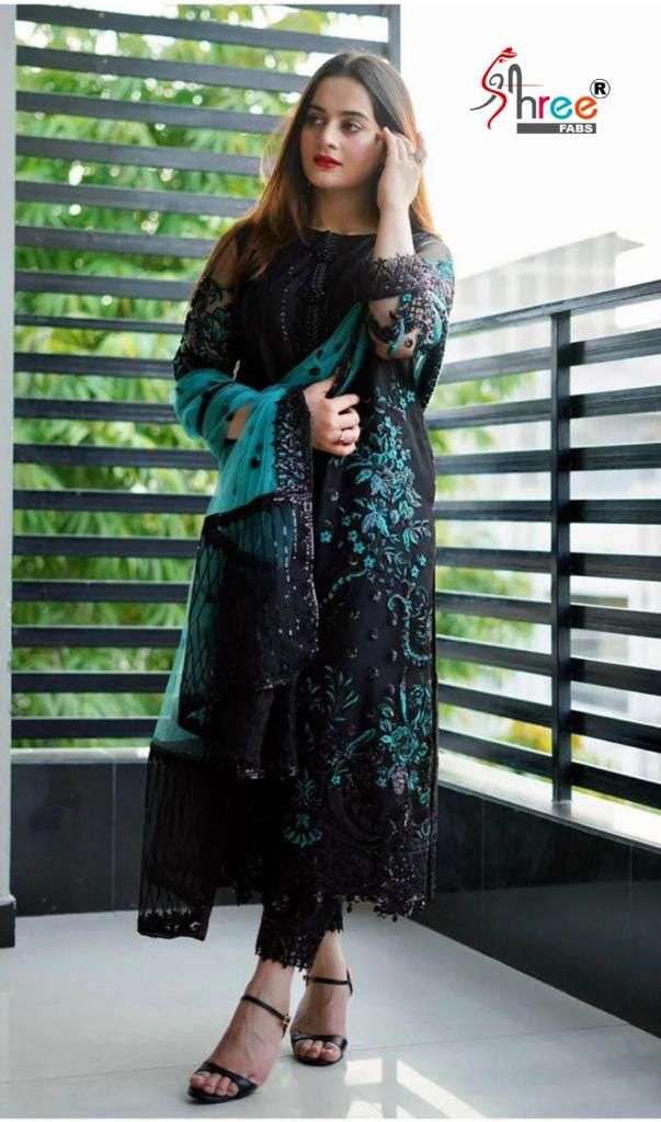 S-561 BY SHREE FABS DESIGNER GEORGETTE PAKISTANI DRESS