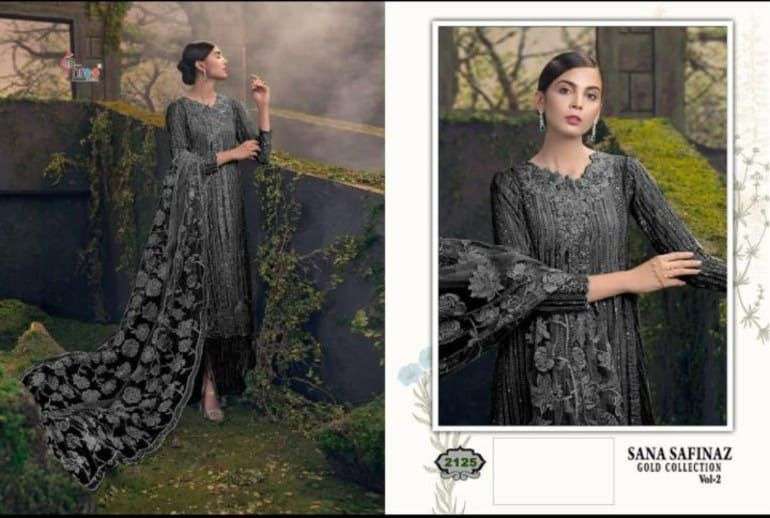 SANA SAFINAZ GOLD COLLECTION BY SHREE FABS EMBROIDERED PAKISTANI DRESS