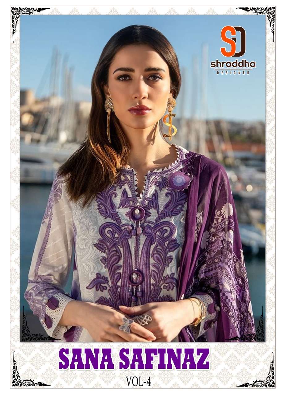 SANA SAFINAZ VOL-4 BY SHRADHHA DESIGNER COTTON PAKISTANI DRESSES