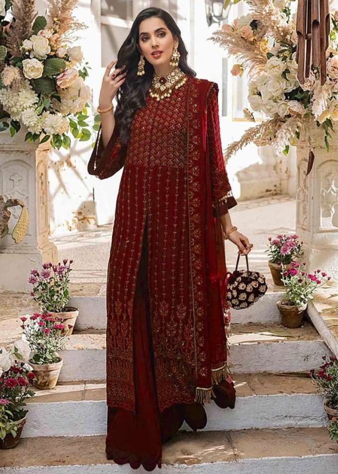 SANGERIA 121 COLOURS BY ASLIWHOLESALE EMBROIDERED PAKISTANI DRESSES