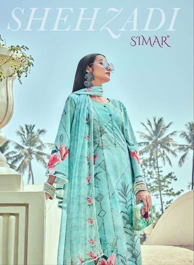 SHEHZADI BY SIMAR 1908 TO 1913 SERIES COTTON PRINT WORK DRESSES