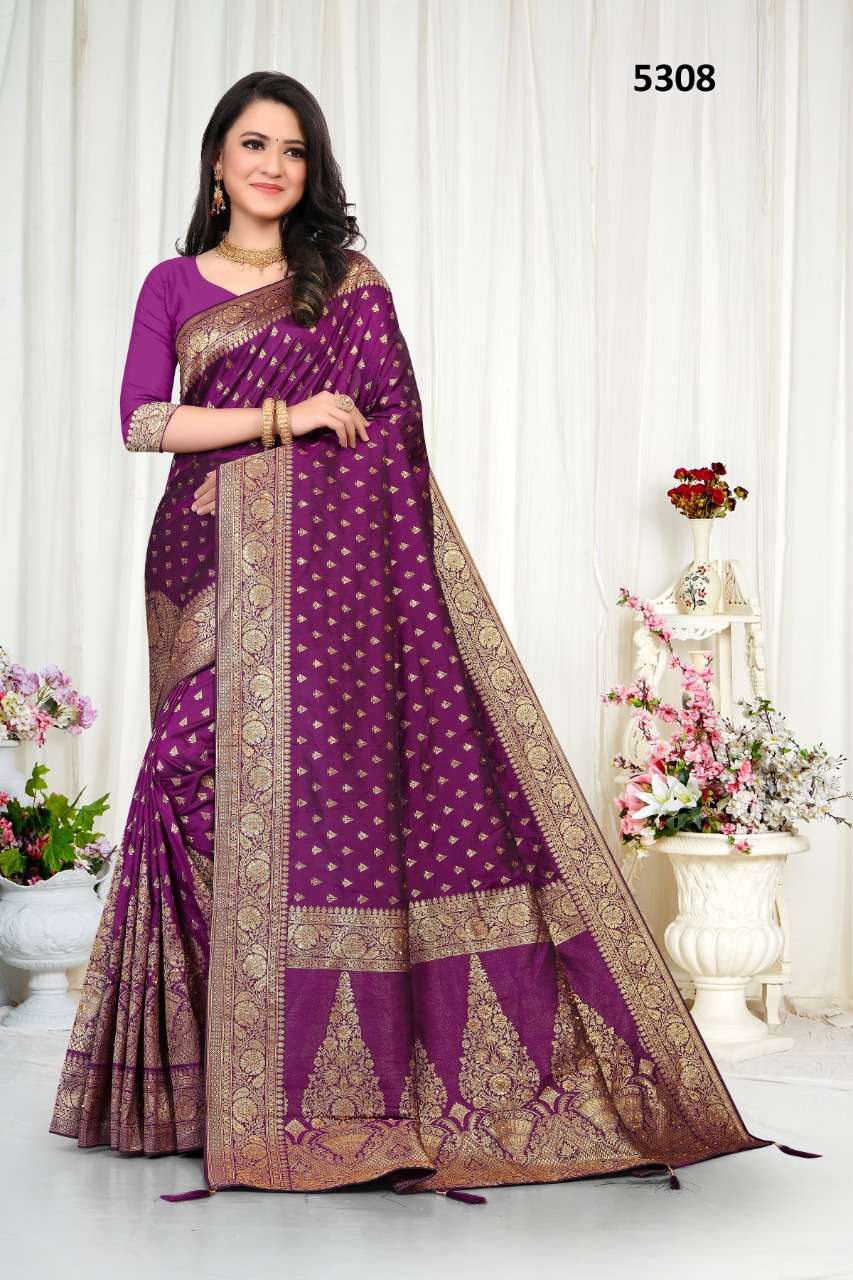 SILK-5308 BY ASLIWHOLESALE DESIGNER SILK SAREES