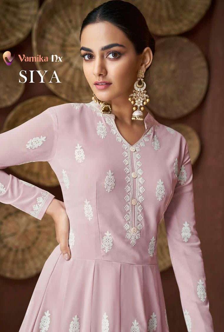 SIYA BY VAMIKA NX DESIGNER GEORGETTE EMBROIDERED GOWNS