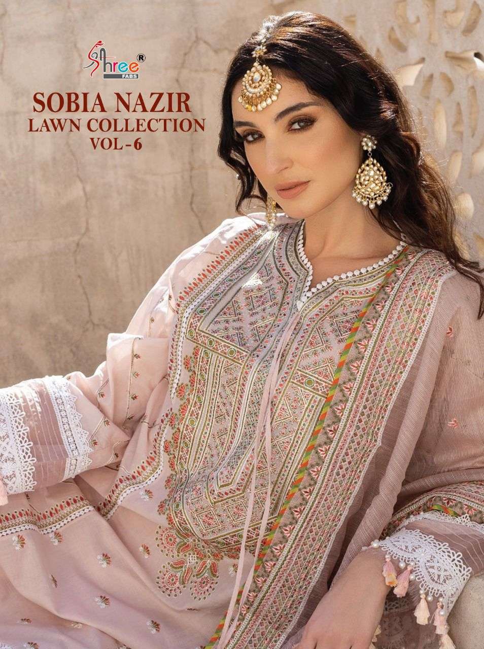 SOBIA NAZIR LAWN COLLECTION VOL-6 BY SHREE FABS COTTON PAKISTANI DRESSES