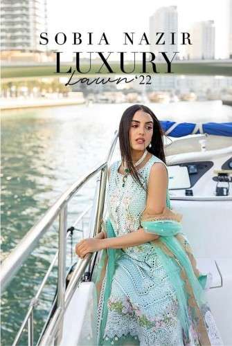 SOBIA NAZIR LUXURY LAWN-22 BY DEEPSY SUITS 1641 TO 1646 SERIES COTTON PAKISTANI DRESSES