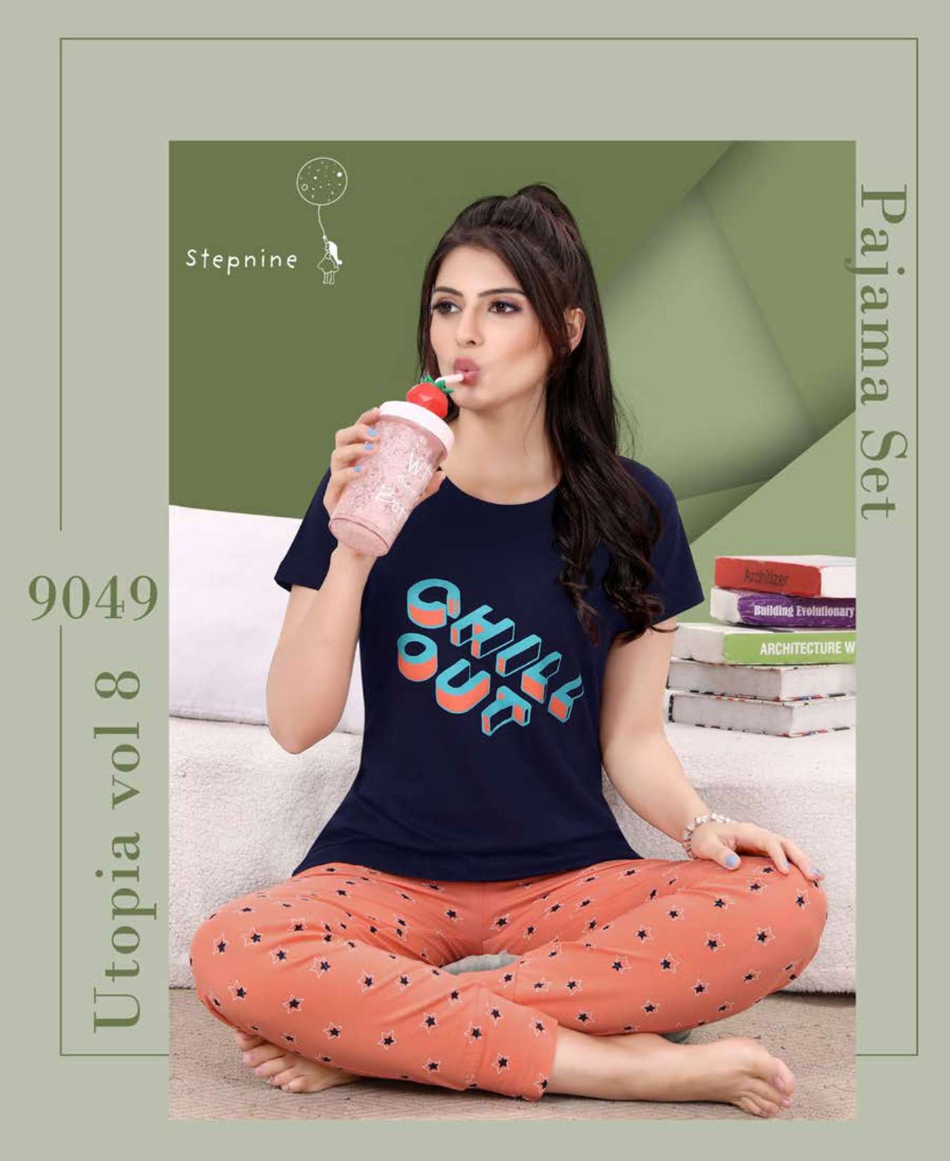 UTOPIA VOL-8 BY STEPNINE 9046 TO 9051 SERIES COTTON NIGHT SUITS