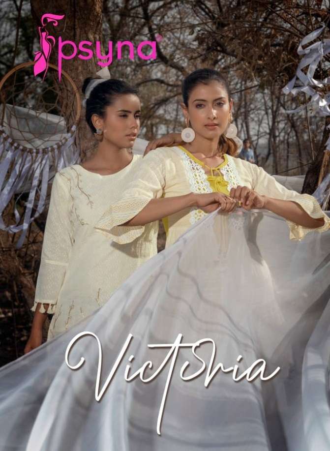 VICTORIA BY PSYNA 1001 TO 1006 SERIES FANCY COTTON EMBROIDERY TOPS