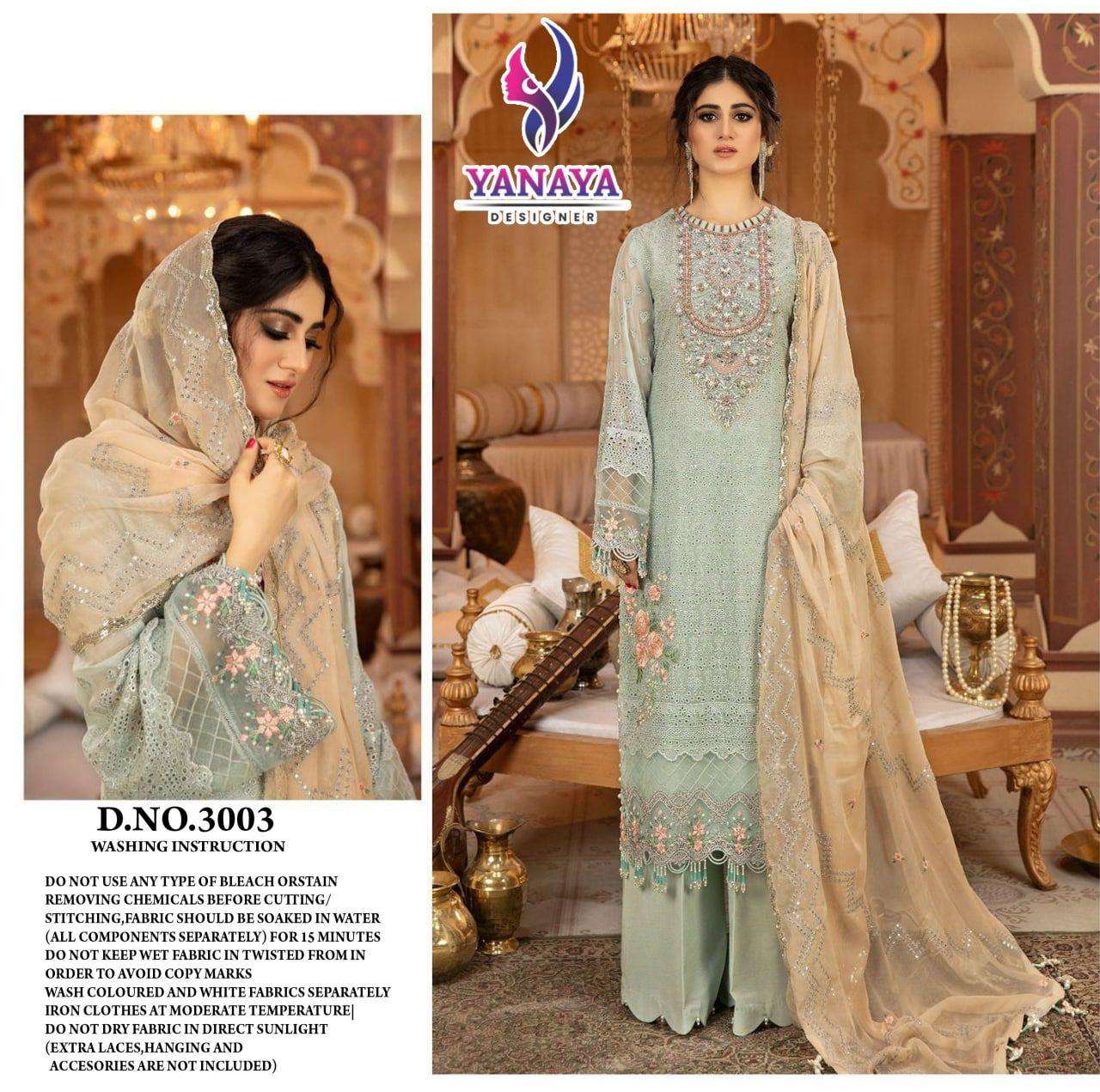 YANAYA 3003 HIT DESIGN BY YANAYA DESIGNER NERGEORGETTE PAKISTANI DRESS