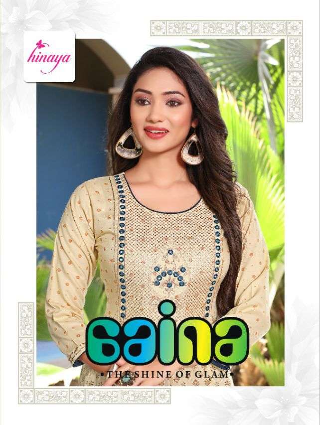 AAINA VOL-3 BY HINAYA 2001 TO 2006 SERIES RAYON PRINT KURTIS