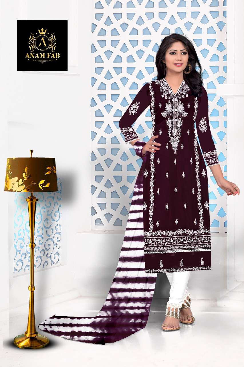 ANAM FAB 11216 BY ASLIWHOLESALE DESIGNER FAUX GEORGETTE DRESS