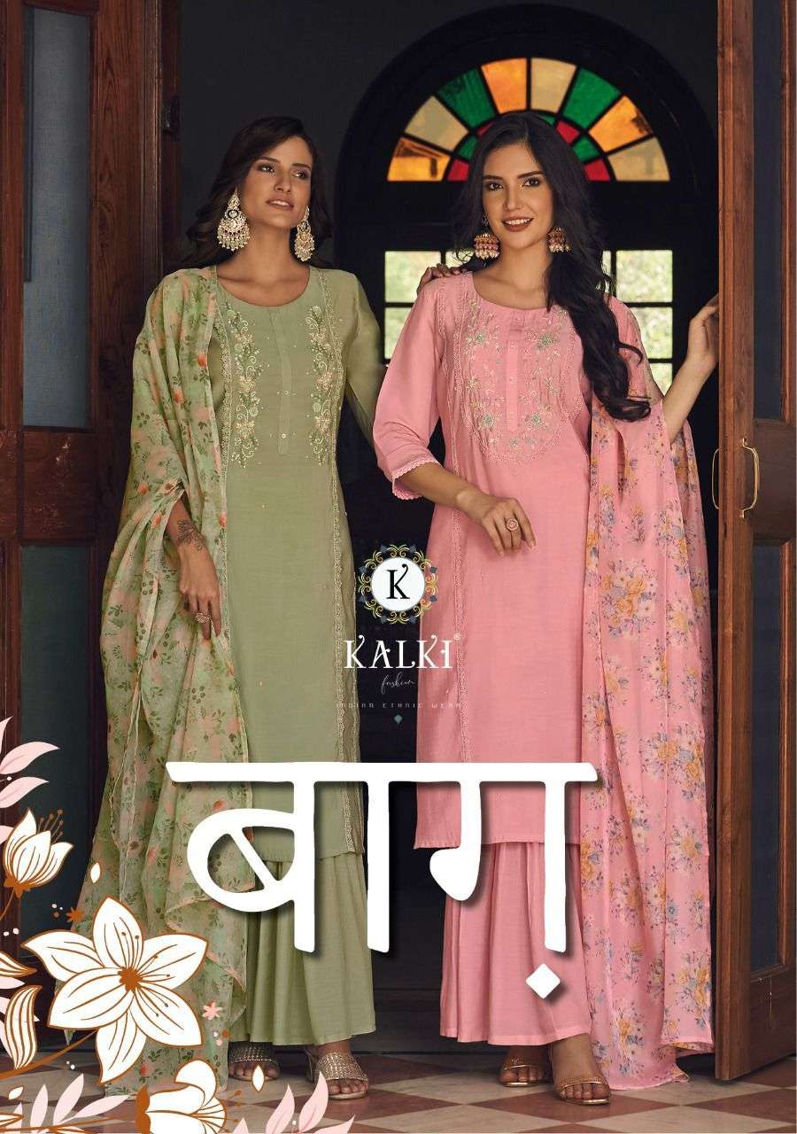 BAAG BY KALKI FASHION 17001 TO 17006 SERIES MUSLIN SILK DRESSES