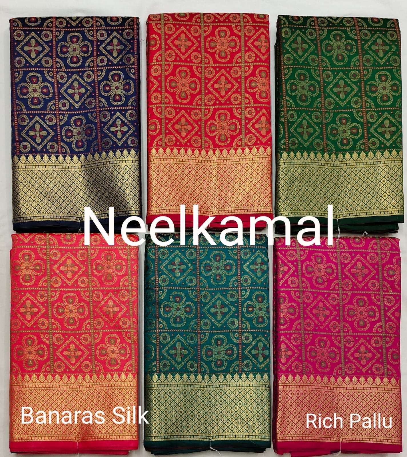 BANARAS VOL-3 BY NEELKAMAL SAREES DESIGNER BANARASI SILK SAREES