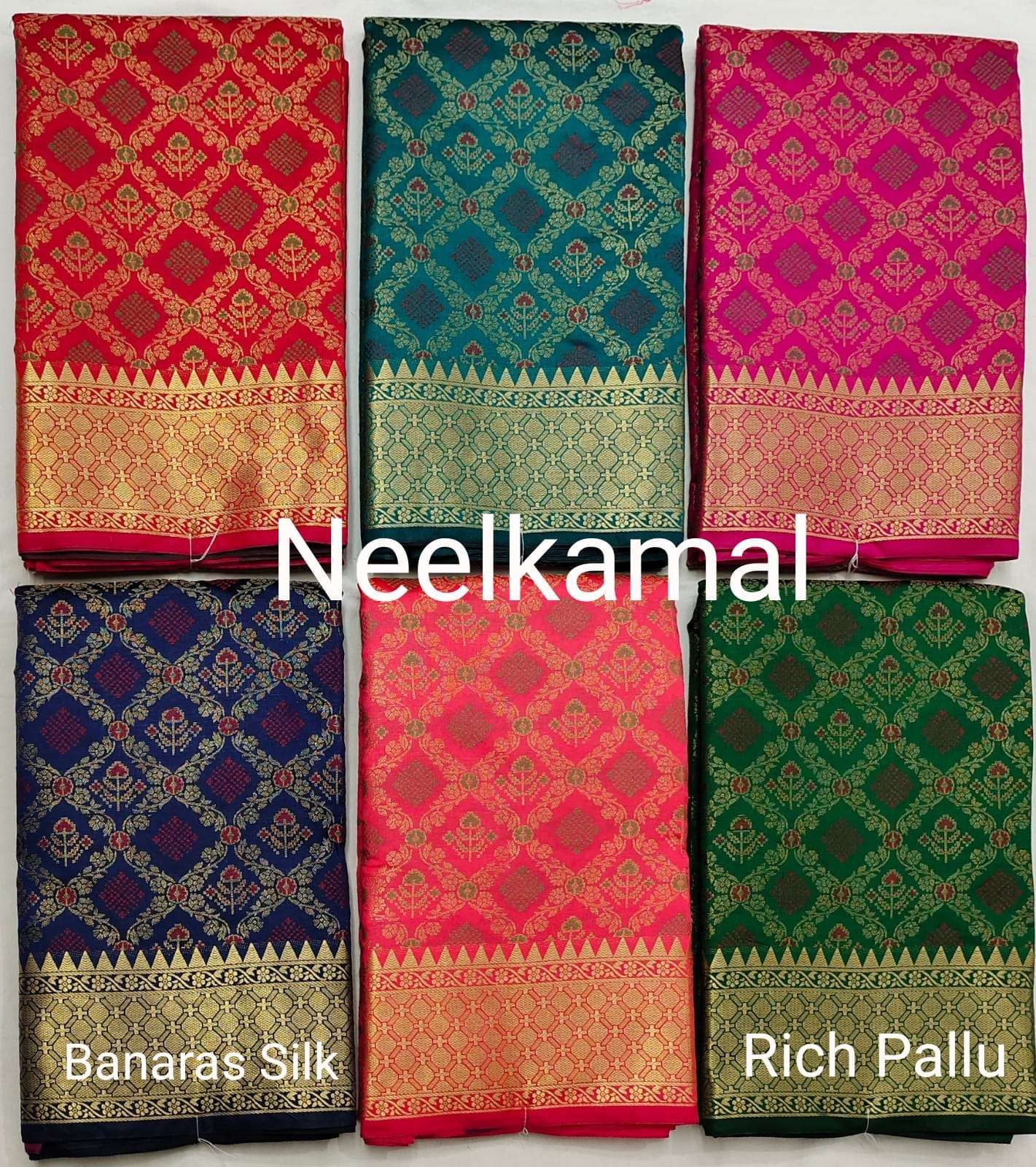 BANARAS VOL-4 BY NEELKAMAL SAREES DESIGNER BANARASI SILK SAREES