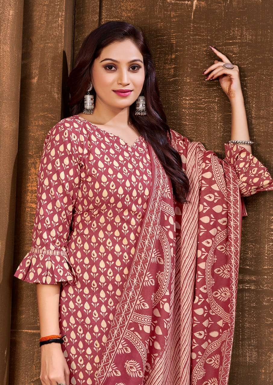 BEMITEX RUBY BY BIPSON 1001 TO 1008 SERIES COTTON PRINT DRESSES